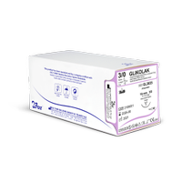 BOZ 3/0 GLIKOLAK ( PGLA) Emilebilir Multiflament Esnek Cerrahi S�tur 16 mm 3/8 Ters Keskin 75 cm Mor Renk