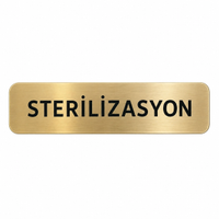 DENTALSEPET Sterilizasyon Kap� ve Duvar Levhas� - Gold Metalik