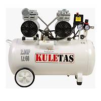 KULETA� Sessiz Ya�s�z Kompres�r 60 Litre �ift Motor