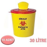 30 Litrelik T�bbi At�k Kovas� / 10 Adet