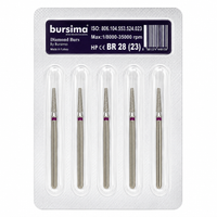 BURSIMA Serpme Frez BR-13 No:16 Mor Ku�ak 5'li Blister