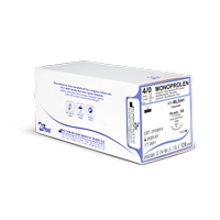 BOZ 4/0 MONOPROLEN Polipropilen Esasl� Emilmeyen Monoflament Cerrahi S�tur 16 mm 3/8 Ters Keskin 75 cm MAV�