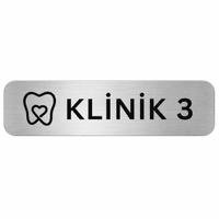 DENTALSEPET Klinik 3 Kap� ve Duvar Levhas� - Gri Metalik