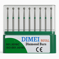 DIMEI Royal Aerat�r ��in Uzun �aft Elmas Rond Frez 801-X016C -10 Adet