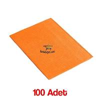 HAFTANIN �R�N� !!! MKS Laminasyonlu Turuncu Tabla �rt�s� - 24cmx30cm - 100 Adet - S�v� Ge�irmez - �nce