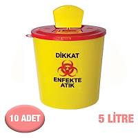 5 Litrelik T�bbi At�k Kovas� / 10 Adet