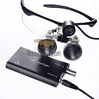 Led Aydnlatmal Gri Cerrahi Loupe - 3,5 X Bytme Oran ve 35 - 42 Cm Aras alma Uzakl