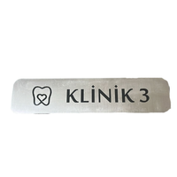 - Klinik 1 - Haz�r Yaz� 4,5 cm x 20 cm - Metal