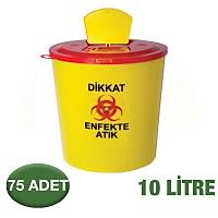 10 Litrelik Tbbi Atk Kovas / 75 Adet