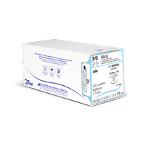 BOZ 3/0 �pek �plik - Silk 16 mm 3/8 Ters Keskin 75 cm S�YAH