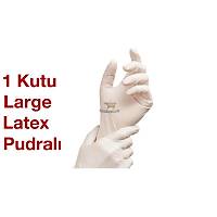 Latex Pudral Muayene Eldiveni Large