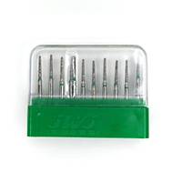 SWS Dental Avrupa -  Ye�il Ku�ak Alev U�lu Elmas Aerat�r Frezi - 856-12C - 10 Adet