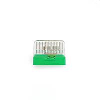 SWS DENTAL Avrupa - Aeratr in Yeil Kuakl Yuvarlak Bitimli Shoulder Elmas Frez SWS.882-12C - 10 Adet
