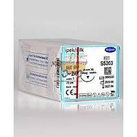 DOGSAN Ipek 2/0 20 3/8 Asagi Keskin 75cm Ipek Emilemeyen Sutur 12 Ad./Pkt