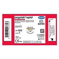 DOGSAN Pegelak Rapid 3/0 16 3/8 Keskin 75cm PGLA Emilebilir Sutur 12 Ad./Pkt