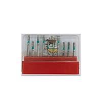 SWS DENTAL Avrupa - Ye�il Ku�akl� K�sa Fiss�r Aerat�r Frez 835-015C - 10 Adet