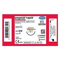 DOGSAN Pegelak Rapid 3/0 26 3/8 Yuvarlak 75cm PGLA Emilebilir Sutur 12 Ad./Pkt