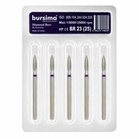 BURSIMA Serpme Frez BR-23 No:25 Mor Ku�ak 5'li Blister