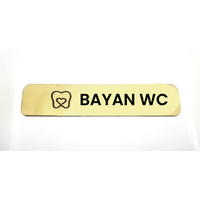 - Bayan WC - Haz�r Yaz� 4,5 cm x 20 cm