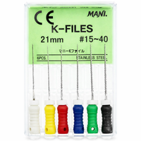 MANI K-Files K Tipi Kanal E�esi 15-40 Lastik Stoperli (21  mm )