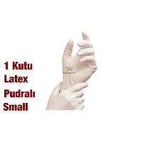 PERFECT TOUCH Latex/Lateks Pudral� Muayene Eldiveni Small 1 Kutu