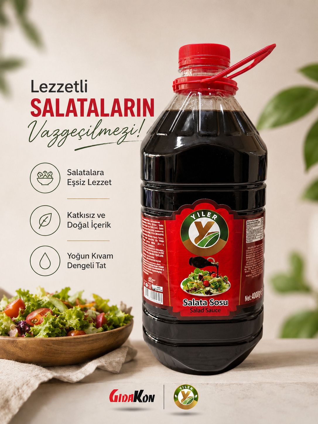 YILER Salata Sosu 4000 Gr