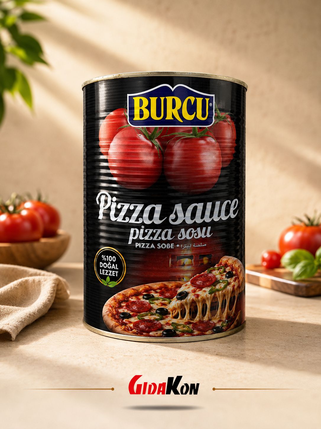 Burcu Pizza Sosu 4200 GR (14/16 Brix)