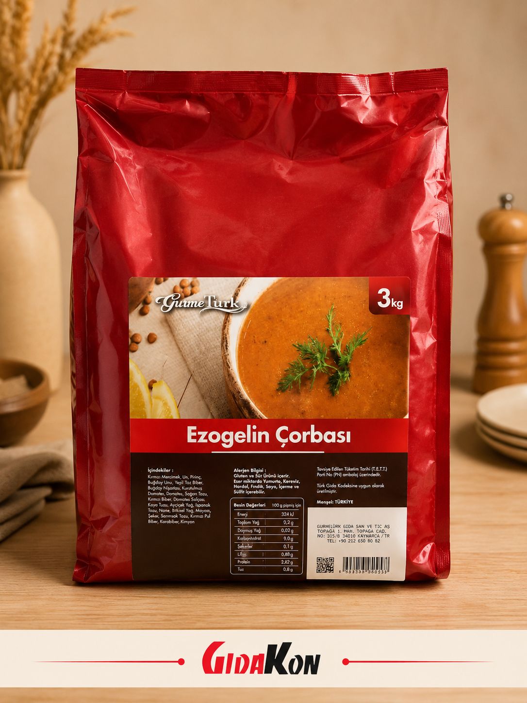 GurmeTürk Ezogelin Çorba 3 Kg