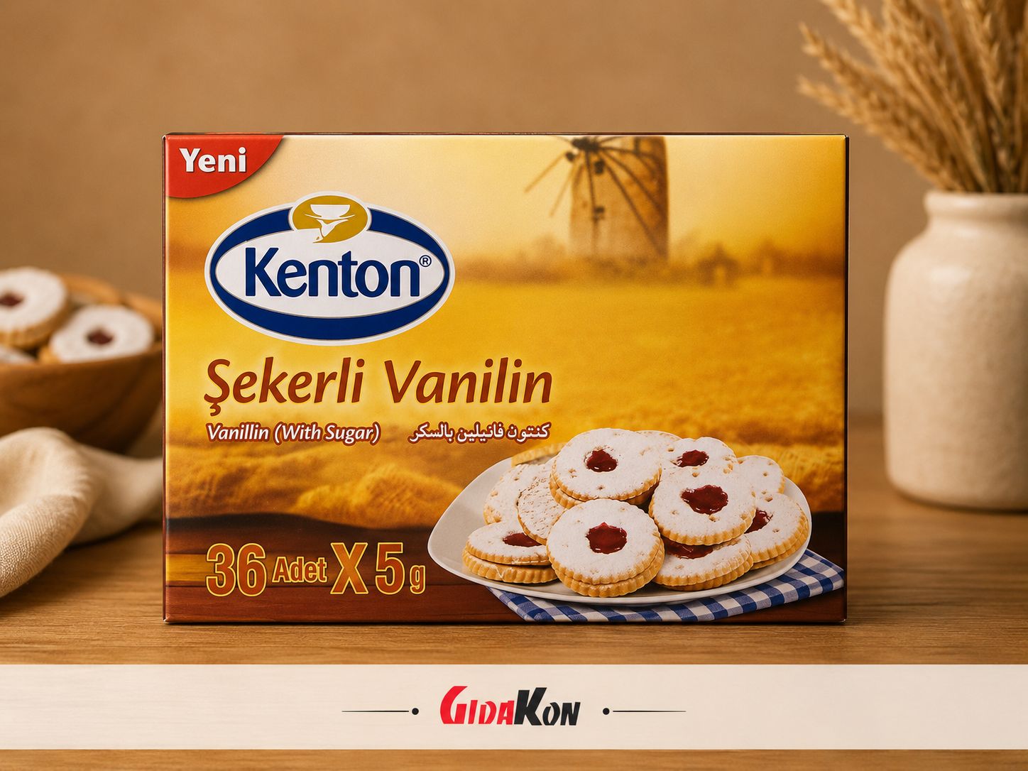 Kenton Şekerli Vanilin 36 Lı