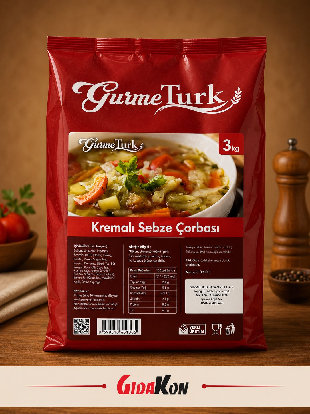 GurmeTürk Sebzeli Çorba 3 Kg