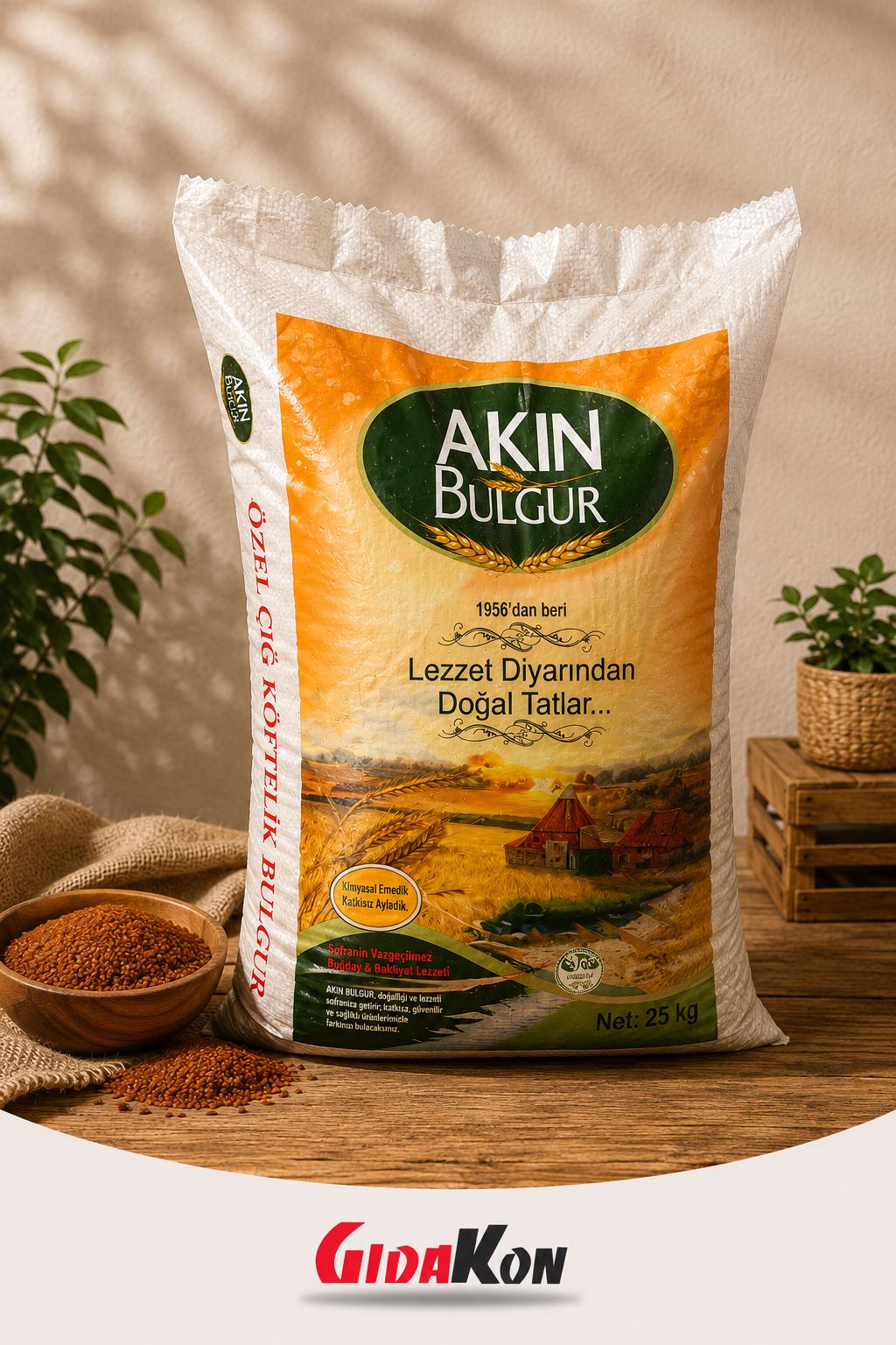 Akın Çiğ Köftelik Özel Bulgur Dökme Kg