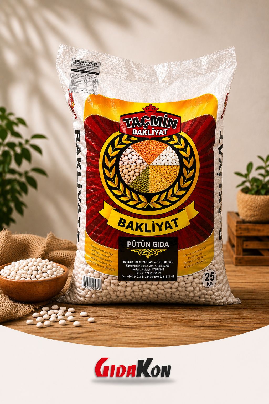 Taçmin Kuru Fasülye Dermason 9 mm Dökme Kg