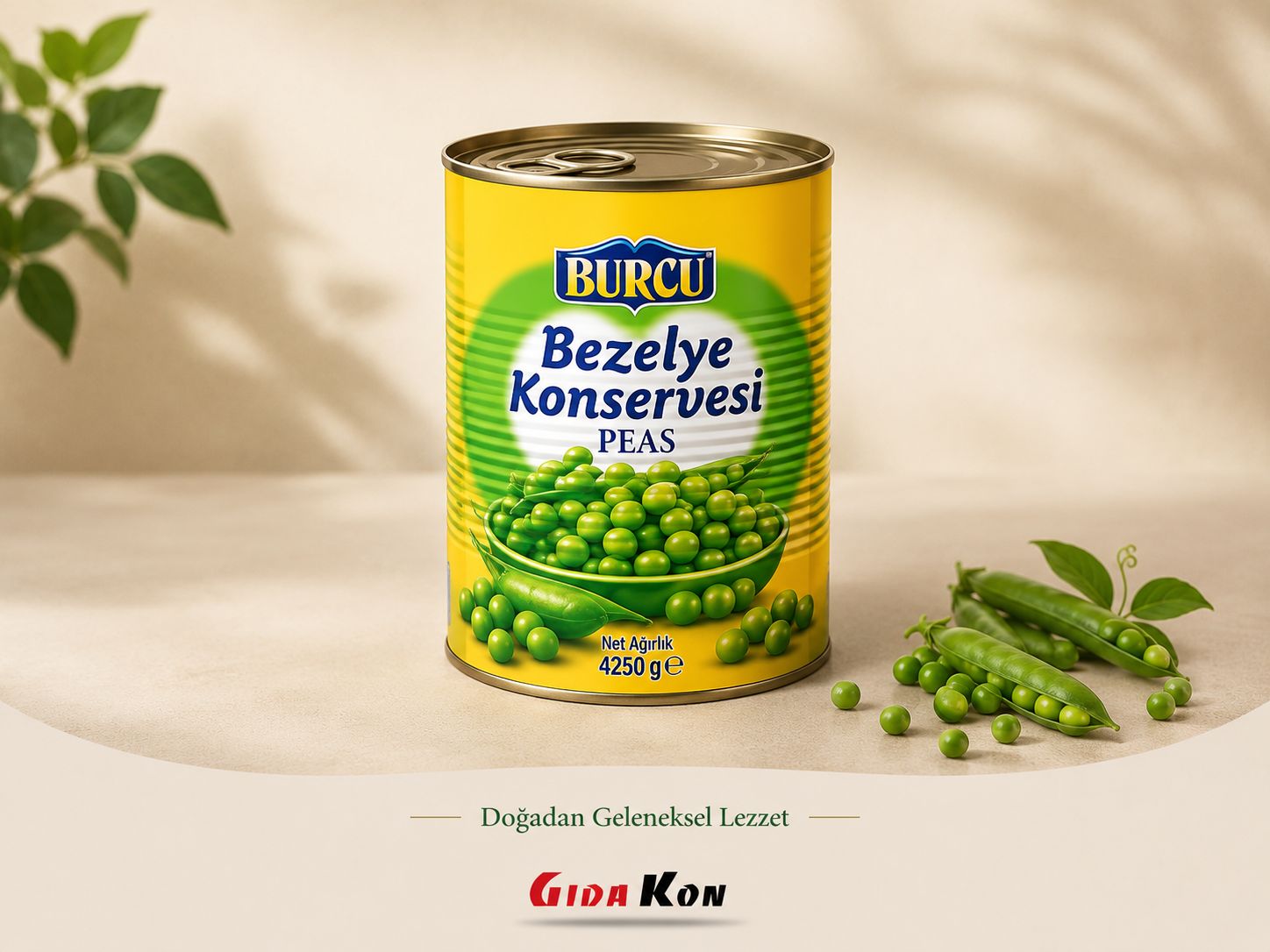 Burcu Bezelye 4250 Gr (Süzme 2550 Gr)