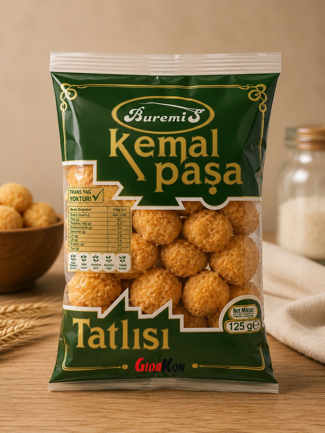 Buremis Kemal Paşa 125 Gr X 40 LI Koli
