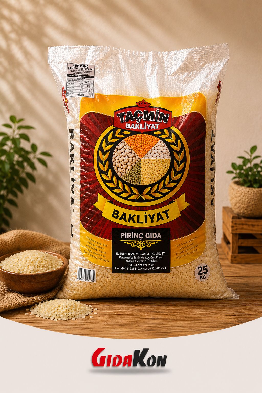 Taçmin Kırık Pirinç 25 Kg