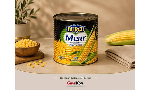 Burcu Konserve M�s�r 2600 Gr(S�zme 1400 Gr)