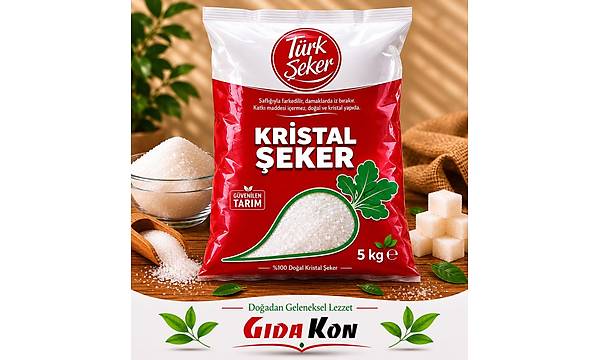 T�rk�eker Kristal Toz �eker 5 Kg