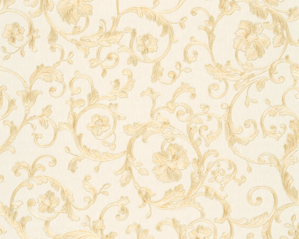 Versace 343261 Çiçek Motifli Duvar Kağıdı