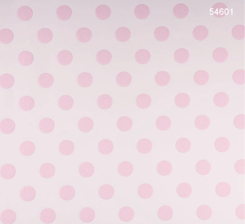 Kids Dream 54601 Pembe Puantiyeli Duvar Kağıdı