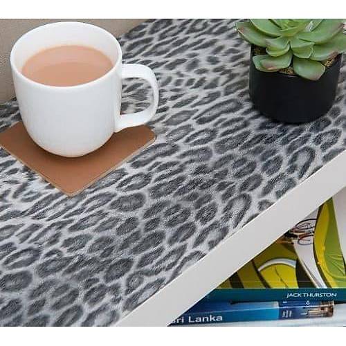 D-c-fix 303-0100 Gri Kadife Doku Leopar Desen Yapkanl Folyo (45cm x 1mt)