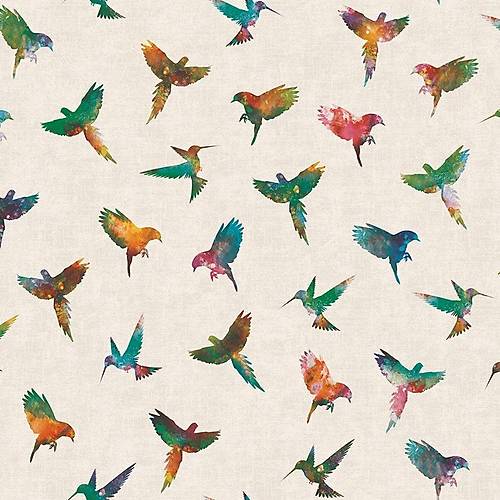 Freedom 14253-1 Renkli Kuş Görünümlü Duvar Kağıdı