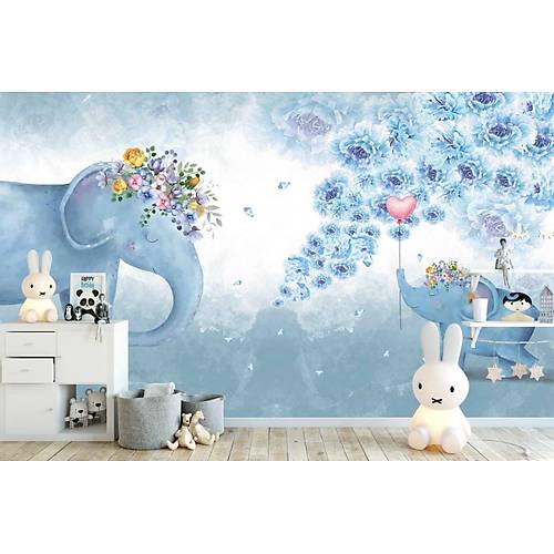 DL 7110 Fil Grnml ocuk Odas Duvar Posteri