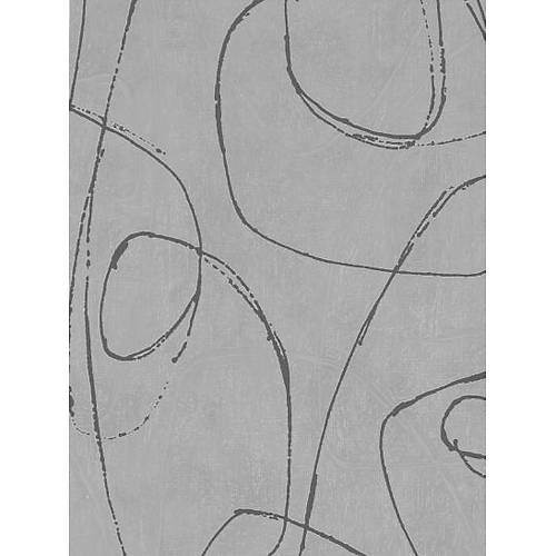 Lines & Curves 52429 Gri Modern Görünümlü Duvar Kağıdı