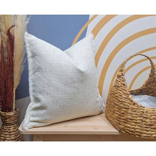 K�r�k Beyaz Dokuma Kuma� K�rlent K�l�f�, F�rf�rl� K�rlent K�l�f�