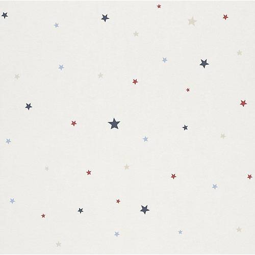 Bambino XVII 245226 Krmz Mavi Yldz Desenli Duvar Kad