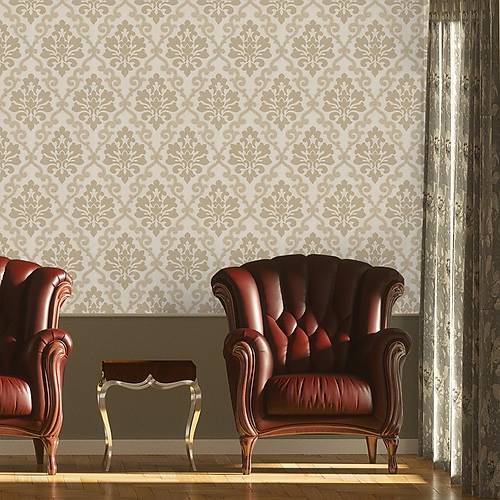 Design Plus 13191-2 Vinil Damask G�r�n�ml� Duvar Ka��d�