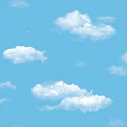 Ada Kids 8904-1 Mavi Bulut Görünümlü Duvar Kağıdı