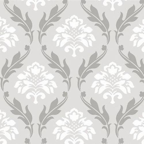 Forever 15104 Non Woven Gri Damask Desenli Duvar Kad