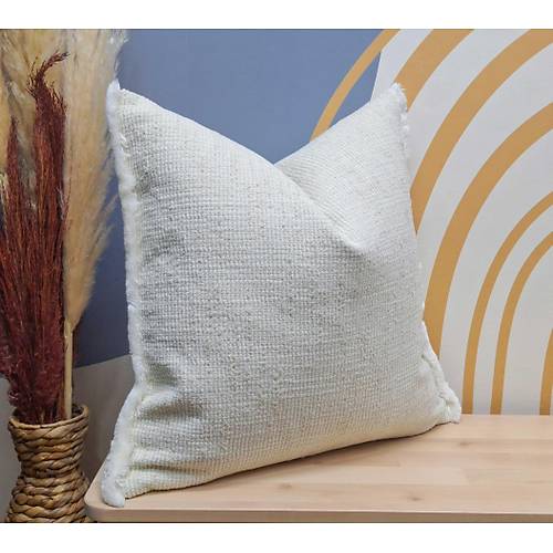 K�r�k Beyaz Dokuma Kuma� K�rlent K�l�f�, F�rf�rl� K�rlent K�l�f�