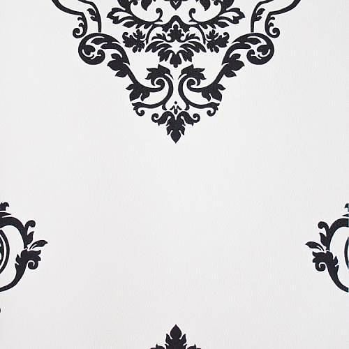 Design Time 1201 Siyah Beyaz Damask Desenli Duvar Kağıdı